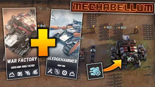 WAR FACTORY + Sledgehammer NEW BEST Unit Combo? - TANK SWARM! - Mechabellum Gameplay Guide
