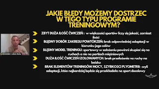 Błędy w programach treningowych