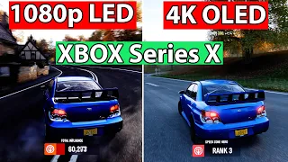 Xbox Series X Gaming at 1080p vs 4K | Old Sony LED vs LG CX OLED