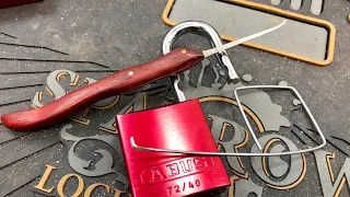 (207) ABUS 72/40 Padlock picked and bypassed with homemade tool
