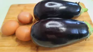 you have 2 eggplant and eggs, Make this eggplant recipe. only few people know. tastier than meat