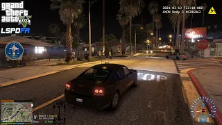 GTA V - LSPDFR 0.4.8🚔 - LSPD/LAPD - Gang Unit Patrol - Pedestrian Struck By Vehicle - 4K