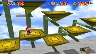 Super Mario 64 Walkthrough - Course 15 - Rainbow Ride