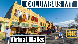 Virtual Walk in Columbus MT - Virtual Walks for Treadmill by City Walks in 4K - Montana Walks