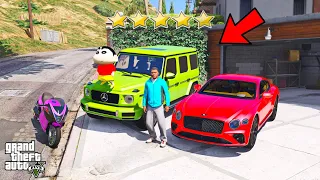 Franklin And Shinchan If TOUCH Anything Change into COLOUR FULL Cars In GTA V