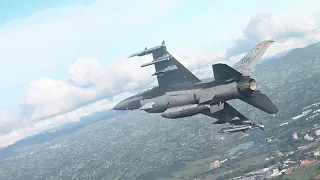 U.S. F-16 and COLAF Kfirs conduct aerial operations