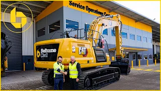 Factory delivery of a brand-new Cat 336 Next Generation Excavator