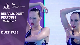 Artistic Swimming Olympic Qualifier - Belarus Duet perform "Witches"