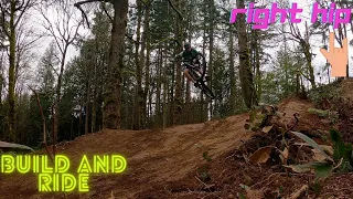 Building and Riding an Advanced Hip Jump at my Backyard Trails