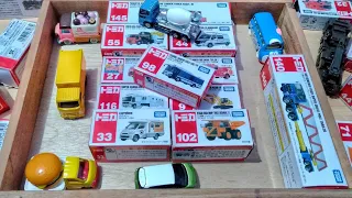 3  minutes ASMR 13 Type Tomica Cars in the box ⭐ Tomica opening and put in big Okatazuke convoy