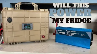 DIY Auxiliary portable power system with ALFFAA 1500W Inverter Running Fridge