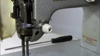 Регулятор натяжения верхней нити на швейной машине Кёхлер. Видео № 389.