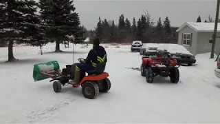 *PART 2*DIY Lawn Tractor Snow Plow Cheap & Easy