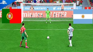 Ronaldo VS Messi | Portugal VS Argentina Penalty Shootout | FIFA 24 PS5 4k