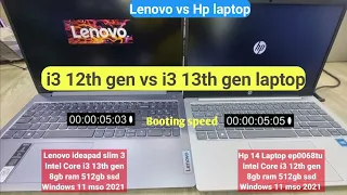 i3 12th gen vs i3 13th gen | Lenovo vs hp laptop which is best | intel i3 12th gen 1215  vs 13th gen