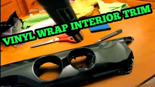 How to Vinyl Wrap Interior Trim | Step by Step | EASY