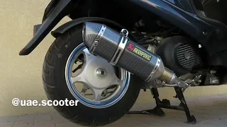 Suzuki An125 Custom akrapovic exhaust