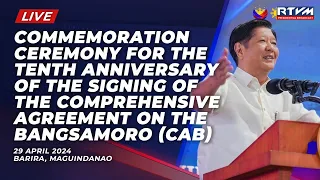 Commemoration Ceremony of the 10th Anniversary of the Signing of the CAB 4/29/2024