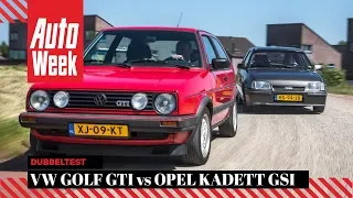 Volkswagen Golf II GTI vs Opel Kadett GSi - Classics dubbeltest - English subtitles