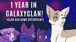 Drawing 1 Year in GalaxyClan! (Clan Gen Game)