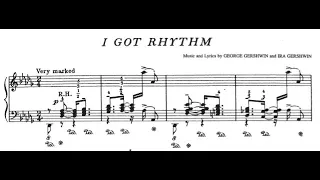 George Gershwin, I Got Rhythm, Piano music and score - Piano music and score