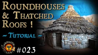 Crafting Thatched Roundhouses & huts (tutorial) for Tabletop RPG