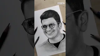 Punit Rajkumar 🥰Appu drawing 💖🔥🔥 #drawingprocess #shortsdrawing #art #drawing #punithrajkumar