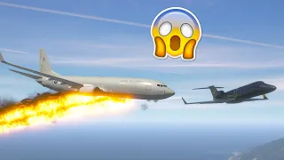 Boeing 737 Crashes Into Another Plane Mid Air During Emergency Landing | GTA 5