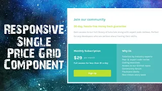 Single Price Grid Component | Frontend Mentor Challenge | HTML & CSS