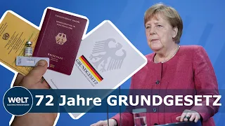 TAG DES GRUNDGESETZ: Kanzlerin Merkel rechtfertigt Eingriffe in Grundrechte in der CORONA-Pandemie