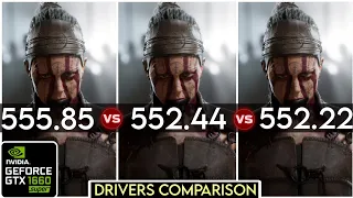 Nvidia Drivers (V 555.85 vs V 552.44 vs V 552.22) - Drivers Comparison