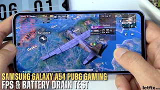 Samsung Galaxy A54 PUBG Mobile Gaming test | Exynos 1380, 120Hz Display