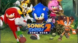 SONIC DASH 2(characters gameplays SONIC TAILS KNUCKLES SHADOW STICKS AMY