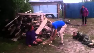 Пьяная драка в селе ПОЛНАЯ ВЕРСИЯ День села Drunk rural brawl