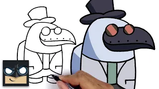 How To Draw Plague Doctor | AMONG US