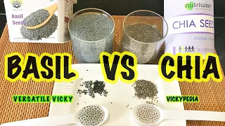 Chia Vs Basil Seeds For Weight Loss | Basil Vs Chia Seeds | Sabja vs Chia Seeds