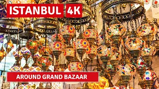 Istanbul 2022 Around Grand Bazaar 13 May Walking Tour|4k UHD 60fps