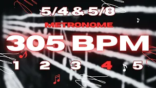 305 BPM - 5/4 & 5/8 Metronome