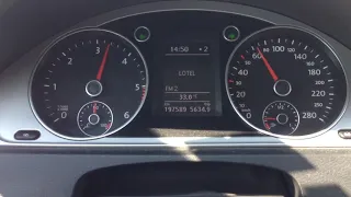 Volkswagen passat cc 0 - 110 km/h 2.0 TDI 103 KW 140 HP acceleration