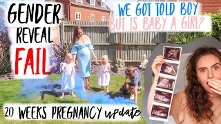 THEY GOT THE GENDER WRONG? BOY OR GIRL? GENDER REVEAL FAIL / 20 WEEKS PREGNANCY UPDATE