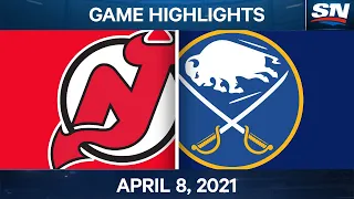 NHL Game Highlights | Devils vs. Sabres – Apr. 8, 2021