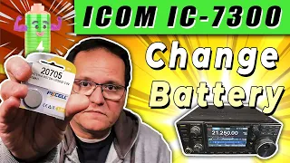 CAMBIO PILA IC 7300 Change Battery EASY
