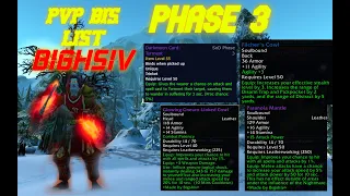 Season Of Discovery- My Bis List Rogue PvP Phase 3!