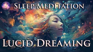 Lucid Dream✨ Guided Meditation Sleep Hypnosis 3 Hr Version With Subliminal (432 Hz Binaural Beats)