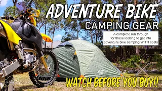 Adventure Bike Camping Gear