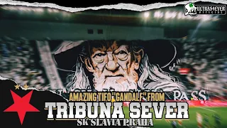 Amazing Tifo Gandalf From "TRIBUNA SEVER"🔥🤯 | SK Slavia Praha🇨🇿