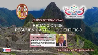 CURSO INTERNACIONAL: RESUMEN Y ARTÍCULO CIENTÍFICO - CCBIPERÚ 2021