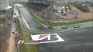 Michael Schumacher overtake on Robert Kubica Korean GP 2010