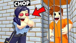 CHOP AND FROSTY ESCAPE PRISON USING HACKS IN ROBLOX