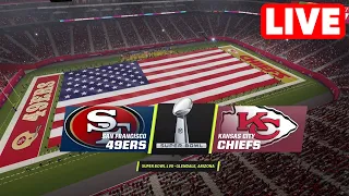 NFL LIVE🔴 San Francisco 49ers vs Kansas City Chiefs | Super Bowl LVIII - 11th February Madden 24